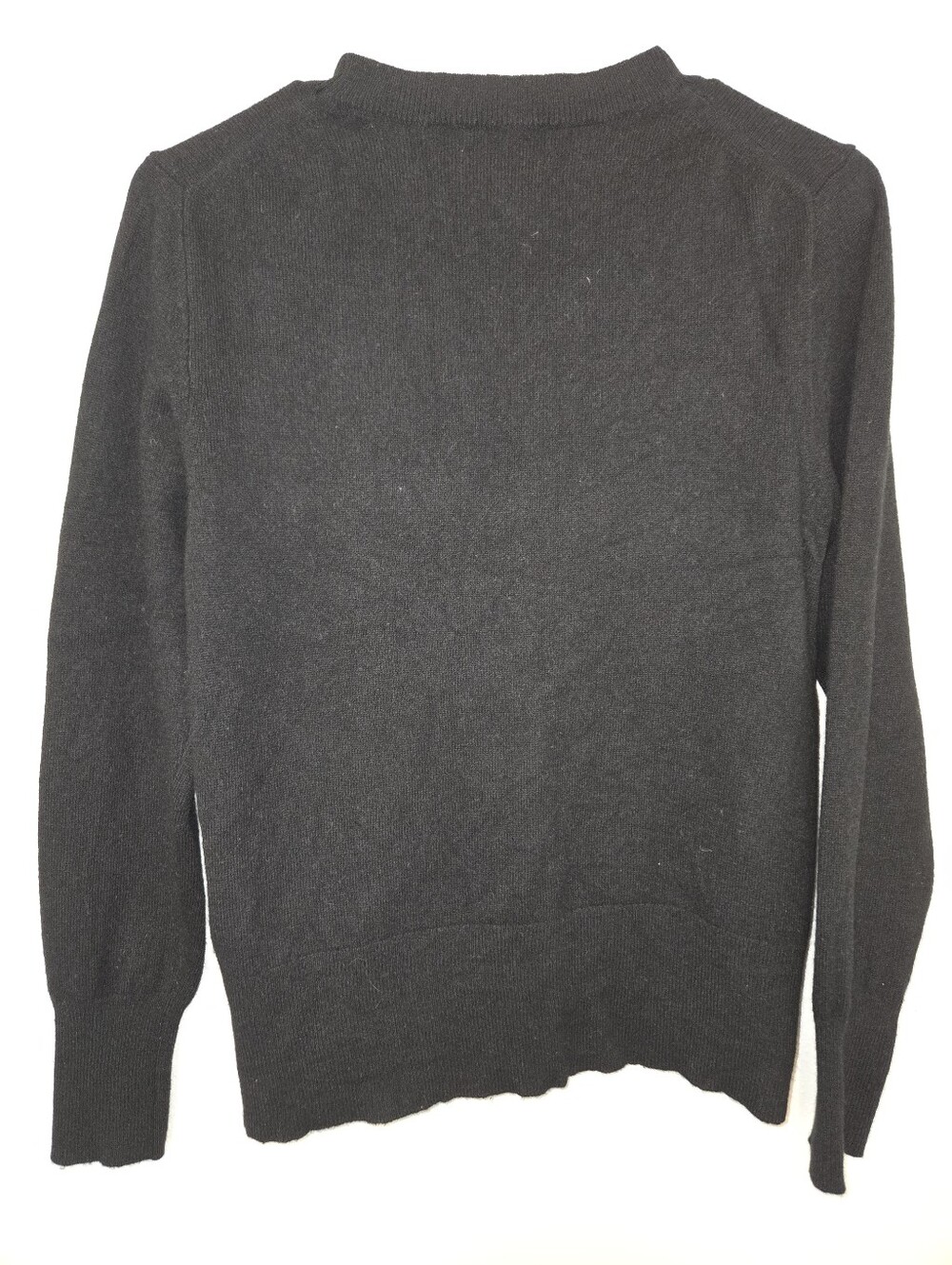 J. Crew 100% Cashnere Black Crewneck Pullover Sweater, Size Medium - Picture 4 of 8